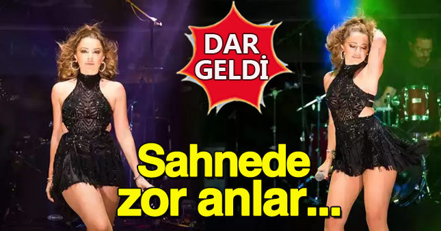 Mini elbise Hadise'ye zor anlar yaşattı