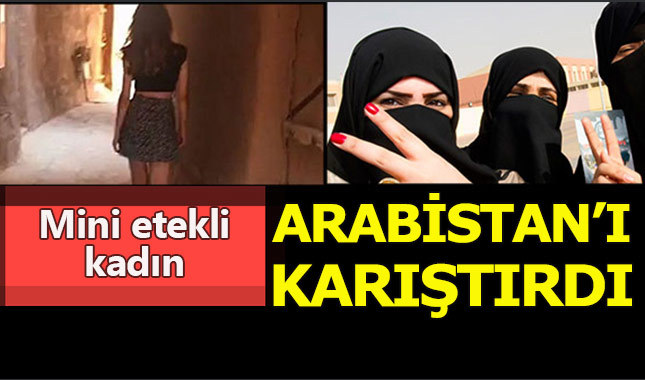 Mini etekli kadın Suudi Arabistan'ı karıştırdı