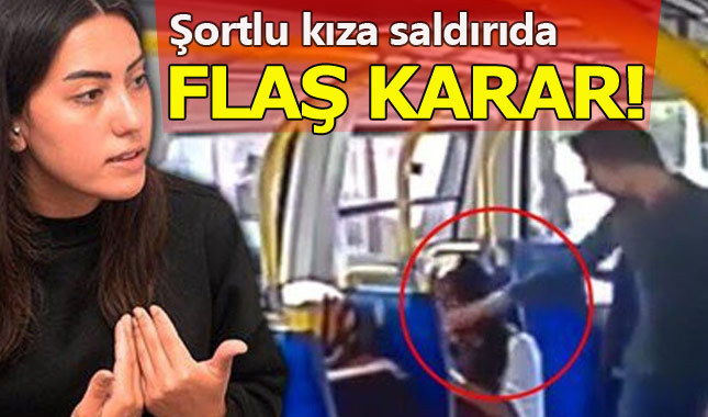Minibüste şortlu kıza saldırıda şok karar!