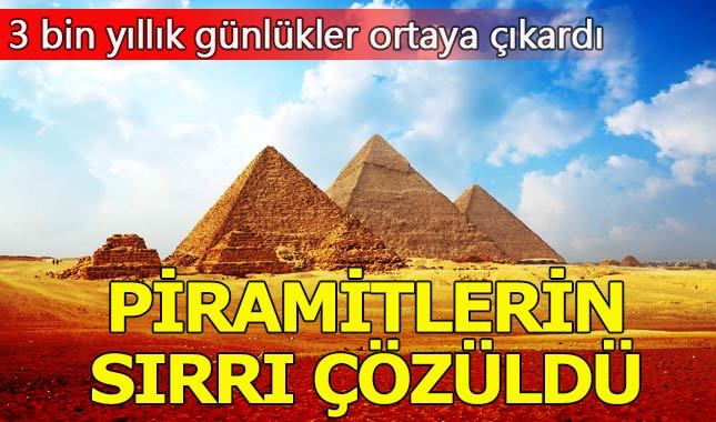 Mısır piramitlerinin yapılış sırrı ortaya çıktı