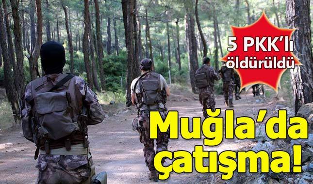 Muğla'da çatışma: 5 PKK'lı terörist öldürüldü