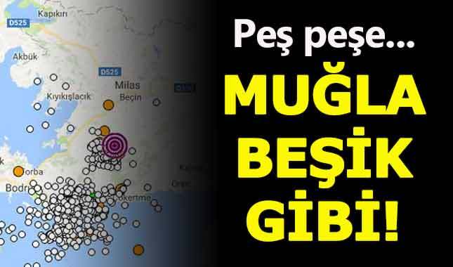 Muğla'da deprem beşik gibi sallamaya devam ediyor