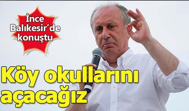 Muharrem İnce Balıkesir mitinginde konuştu