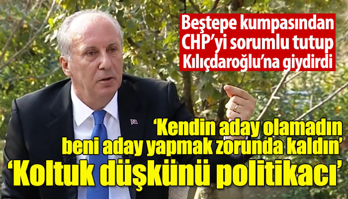 Muharrem İnce, Beştepe iddiasına yanıt verdi