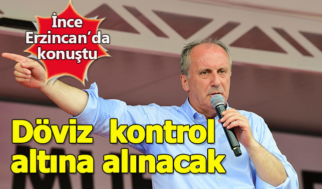 Muharrem İnce Erzincan mitinginde konuştu