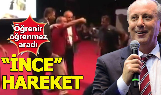 Muharrem İnce korumalarının sahneden ittiği vatandaşı aradı