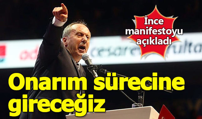 Muharrem İnce seçim manifestosunu Samsun'da açıkladı