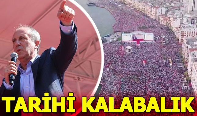 Muharrem İnce'nin İzmir mitinginde görülmemiş kalabalık!