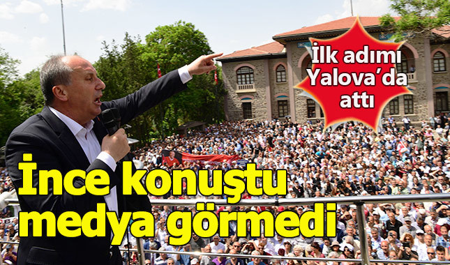 Muharrem İnce'nin mitingini görmezden geldiler