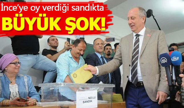 Muharrem İnce'nin oy kullandığı sandıkta sürpriz sonuç