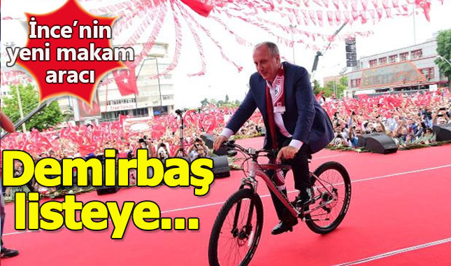 Muharrem İnce'nin yeni makam aracı bisiklet