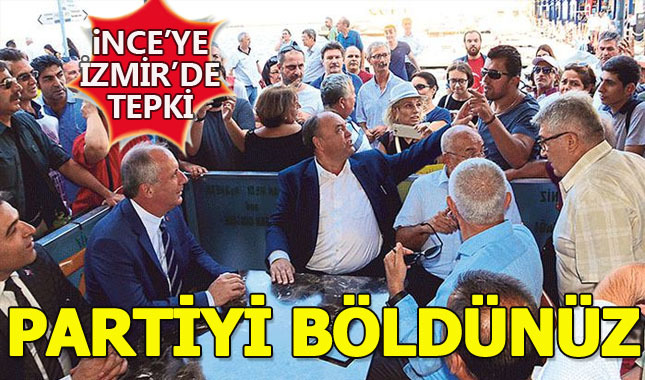 Muharrem İnce'ye İzmir'de şok protesto