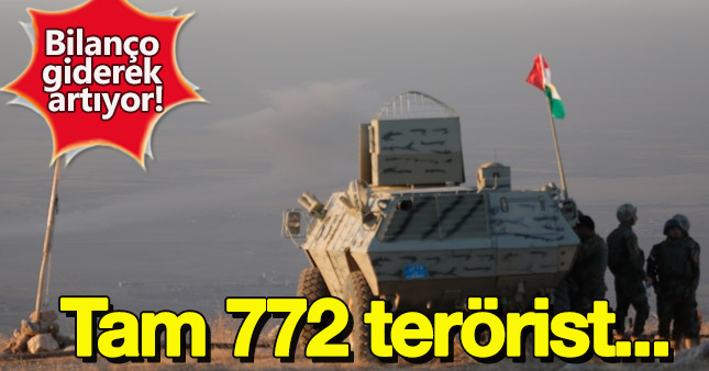 Musul'da 11 günde 772 terörist öldürüldü