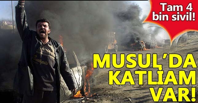 Musul'da 4 bin sivil hayatını kaybetti