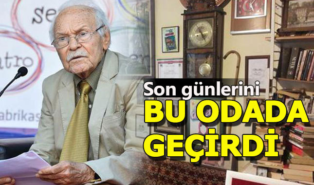 Muzaffer İzgü, son günlerini bu odada geçirdi