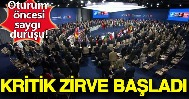 NATO Zirvesi saygı duruşuyla başladı