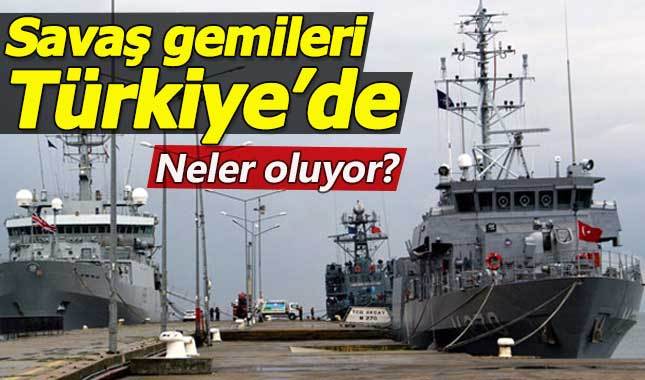 NATO'nun savaş gemileri Sinop'a demir attı