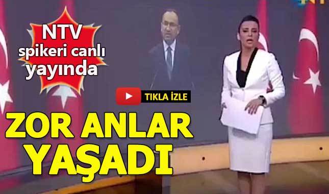 NTV spikeri Burcu Kaya, Bozdağ haberini sunarken zor anlar yaşadı