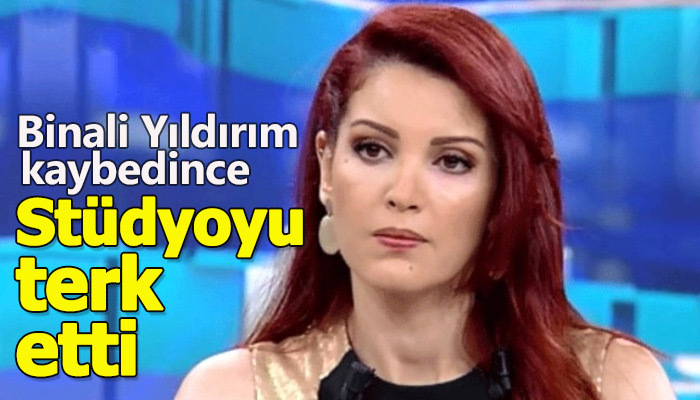 Nagehan Alçı, Binali Yıldırım kaybedince stüdyoyu terk etti