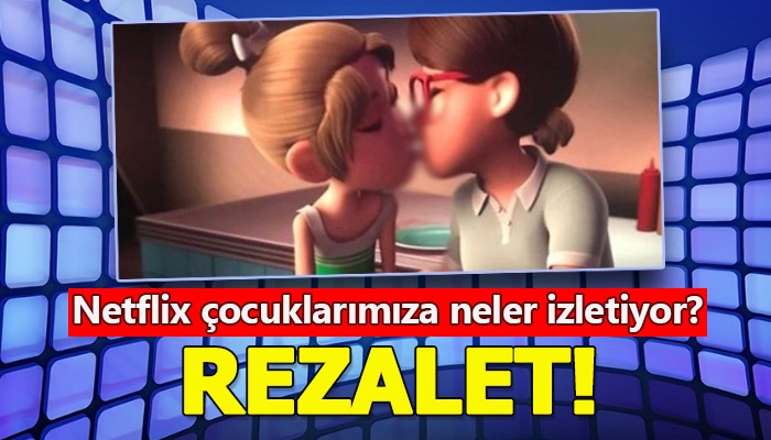 Netflix'te yayınlanan anismasyonda iki kız çocuğunun öpüşmesi