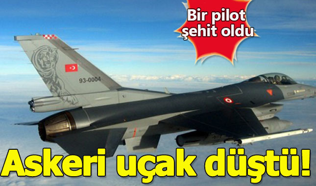 Nevşehir'de askeri uçak düştü! Bir pilot şehit oldu!