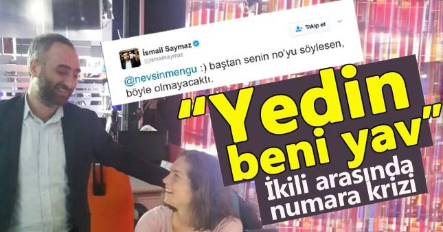 Nevşin Mengü ile İsmail Saymaz'lı fotoğraf paylaşımı