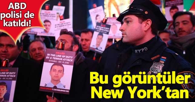 New York Polisi, Times Meydanı'nda İstanbul saldırısı şehitlerini andı