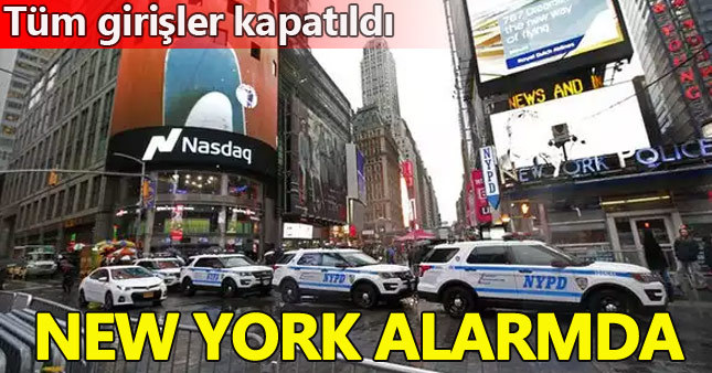 New York'ta yılbaşı kutlamaları alarmı