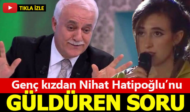 Nihat Hatipoğlu'nu canlı yayında güldüren soru