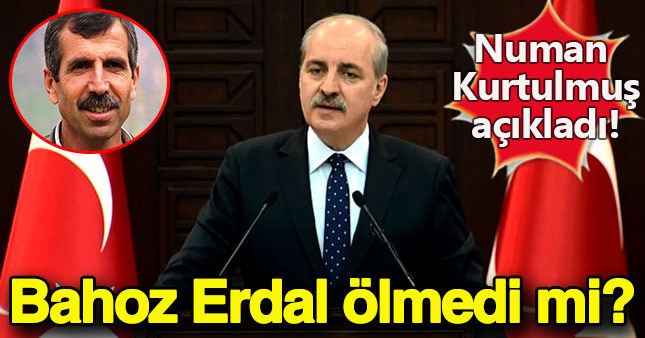 Numan Kurtulmuş'tan, Bahoz Erdal açıklaması