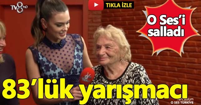 O Ses Türkiye'de 83 yaşındaki yarışmacı hayran bıraktı
