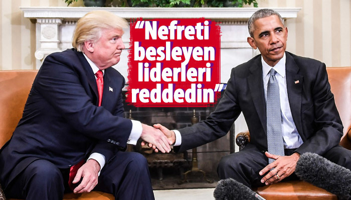 Obama'dan Trump'a üstü kapalı gönderme