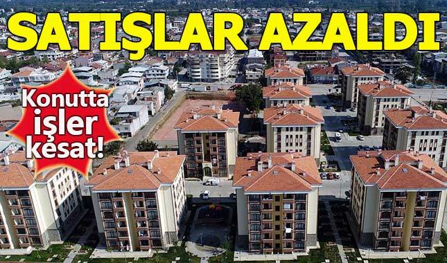 Ocak ayında konut satışları azaldı