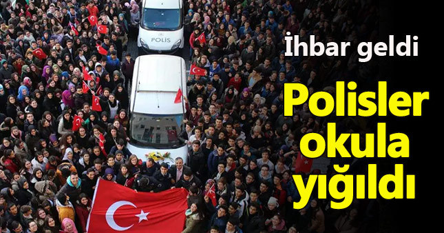 Öğrencilerden polislere duygulandıran jest