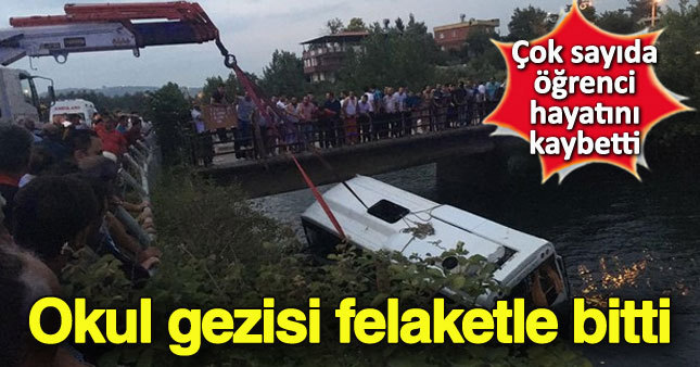 Öğrencileri taşıyan otobüs su kanalına düştü: 14 ölü
