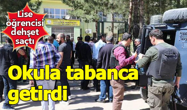 Okula getirdiği tabancayla başına ateş etti