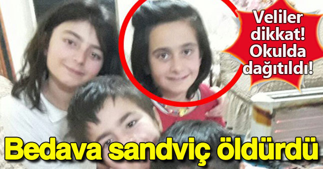 Okulda dağıtılan bedava sandviçin ölüme neden olduğu iddia edildi