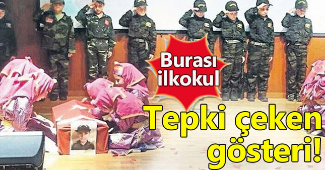 Okulda tepkilere yol açan gösteri