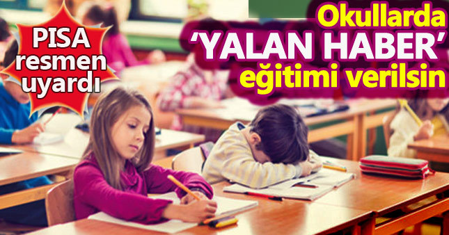 Okullara "yalan haber" dersi önerisi