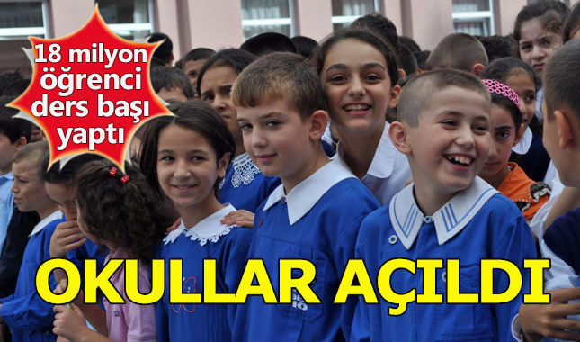 Okullarda ilk ders zili çaldı