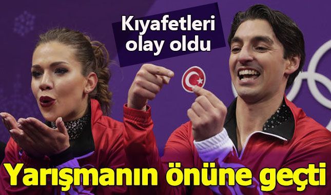 Olimpiyatlara katılan Türk çiftin kıyafeti Avrupa basınında!
