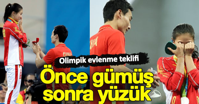 Olimpiyat'ta evlenme teklifi yapıldı