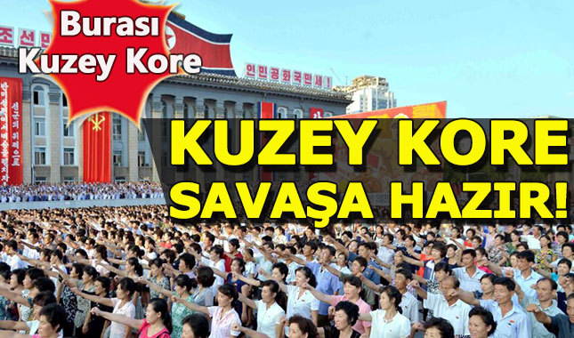 On binlerce Kuzey Koreli'den başkentte gövde gösterisi