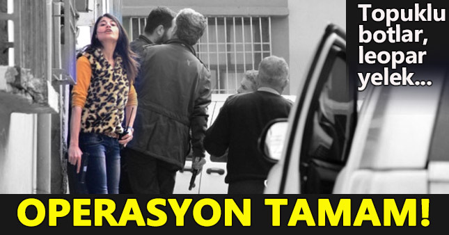 Operasyona katılan kadın polislere büyük ilgi