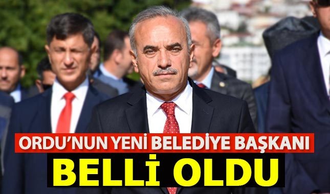 Ordu Büyükşehir Belediye Başkanı Engin Tekintaş oldu