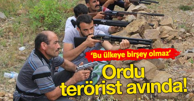 Ordu'da teörist avı