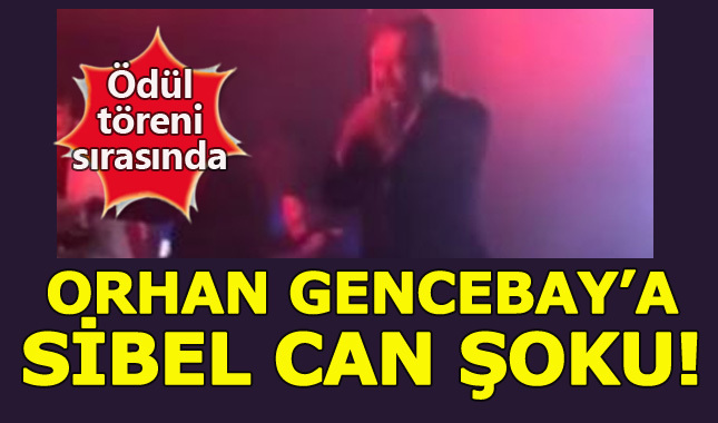 Orhan Gencebay ödül töreninde sahnede dondu kaldı