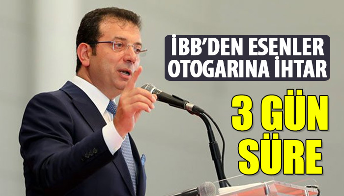 Otogarı boşaltmak için 3 gün süre