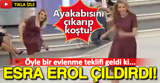 Öyle bir evlenme teklifi etti ki Esra Erol çıldırdı