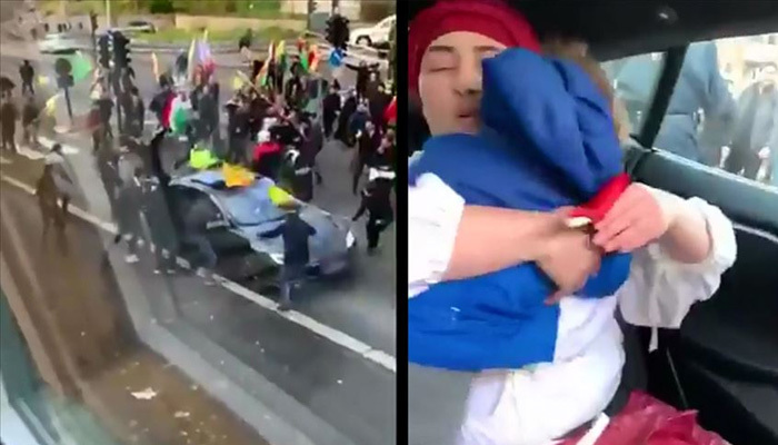 PKK sempatizanları bebekli Türk ailelerine saldırdı
